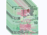 Zambia 10 Kwacha 2024 2025 P 62 Pangolins EAGLE LOT 10 UNC