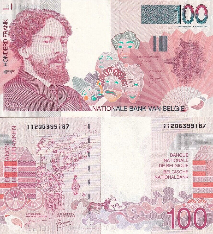 Belgium 100 Francs ND 1995-2001 P 147 UNC
