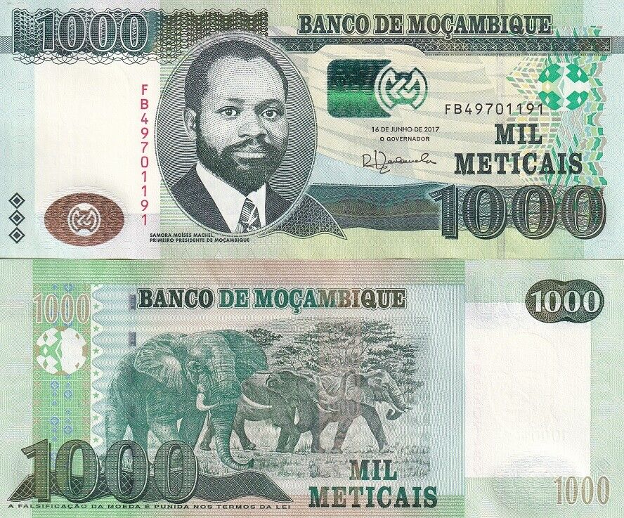 Mozambique 1000 Medicais 2017 P 154 b UNC