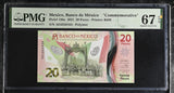Mexico 20 Pesos 2021 P 136 a Commemorative Superb Gem UNC PMG 67 EPQ