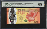 Fiji 100 Cents ND 2023 Dragon Comm. P 124 a Superb Gem UNC PMG 68 EPQ