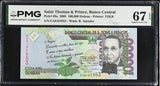 Saint Thomas & Prince 100000 Dobras 2005 P 69 a Superb Gem UNC PMG 67 EPQ