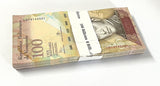 Venezuela 100 Bolivares 2015 P 93 i UNC LOT 100 PCS 1 Bundle