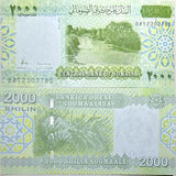 Somalia Set 5 UNC 1000 2000 10000 20000 50000 Shillin 2010 2023 P 38 39 41-43 NR