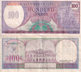 Suriname 100 Gulden 1982 RARE Date P 128 a Ciruculated F/VF