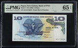 Papua New Guinea 10 Kina ND 1985 P 7 Gem UNC PMG 65 EPQ
