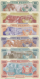 Royllo Set 6 , 100 500 - 2000 -10000 Rands 2019 Fantasy Gaulle Lincoln Lenin