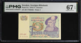 SWEDEN 5 KRONOR 1974 P 51 c Superb Gem UNC PMG 67 EPQ Watermark # 5