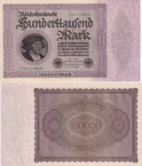 GERMANY Reichsbank 100000 Mark 1923 P 83 UNC