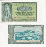 Czechoslovakia 50 Korun 1953 P 85 a UNC