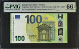 Euro 100 Euro France 2019 P 24 u Prefix Gem UNC PMG 66 EPQ