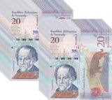 Venezuela 20 Bolivares 2018 P 104 JAGUAR LOT 20 UNC