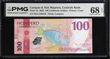 CURACAO & SINT MAARTEN 100 Gulden 2025 P 4 a Superb Gem UNC PMG 68 EPQ