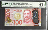 New Zealand 100 Dollars 2016 P 195 a Superb Gem UNC PMG 67 EPQ