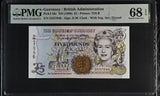 Guernsey 5 Pound ND 1996 P 56 c Superb Gem UNC PMG 68 EPQ