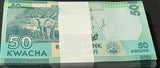 Malawi 50 Kwacha 2020 P 64 NEW SIGN UNC LOT 100 PCS 1 Bundle