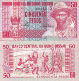 Guinea Bissau 50 Pesos 1990 P 10 UNC