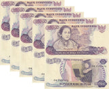 Indonesia 10000 Rupiah 1985 P 126 Graduate ,Prambanan temple UNC LOT 5 PCS