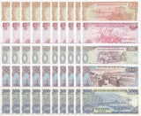 Vietnam Set 5 X LOT 10= 50 UNC 200 500 1000 2000 5000 Dong 1987-91 P 100 - 108