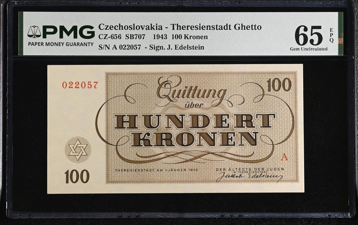 Czechoslovakia 100 Kronen 1943 P CZ-656 Gem UNC PMG 65 EPQ