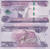 Ethiopia 200 Birr 2012/2020 P 56 UNC