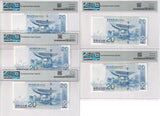 Hong Kong Set 5; 20 Dollars 2003-2009 BOC P 335 Superb Gem UNC PMG 67 EPQ