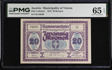 Austria 20 Kronen 1918 Gem UNC PMG 65 EPQ