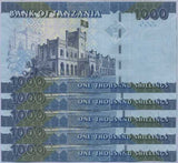 Tanzania 1000 Shillings ND 2020 P 41 c UNC Lot 5 PCS