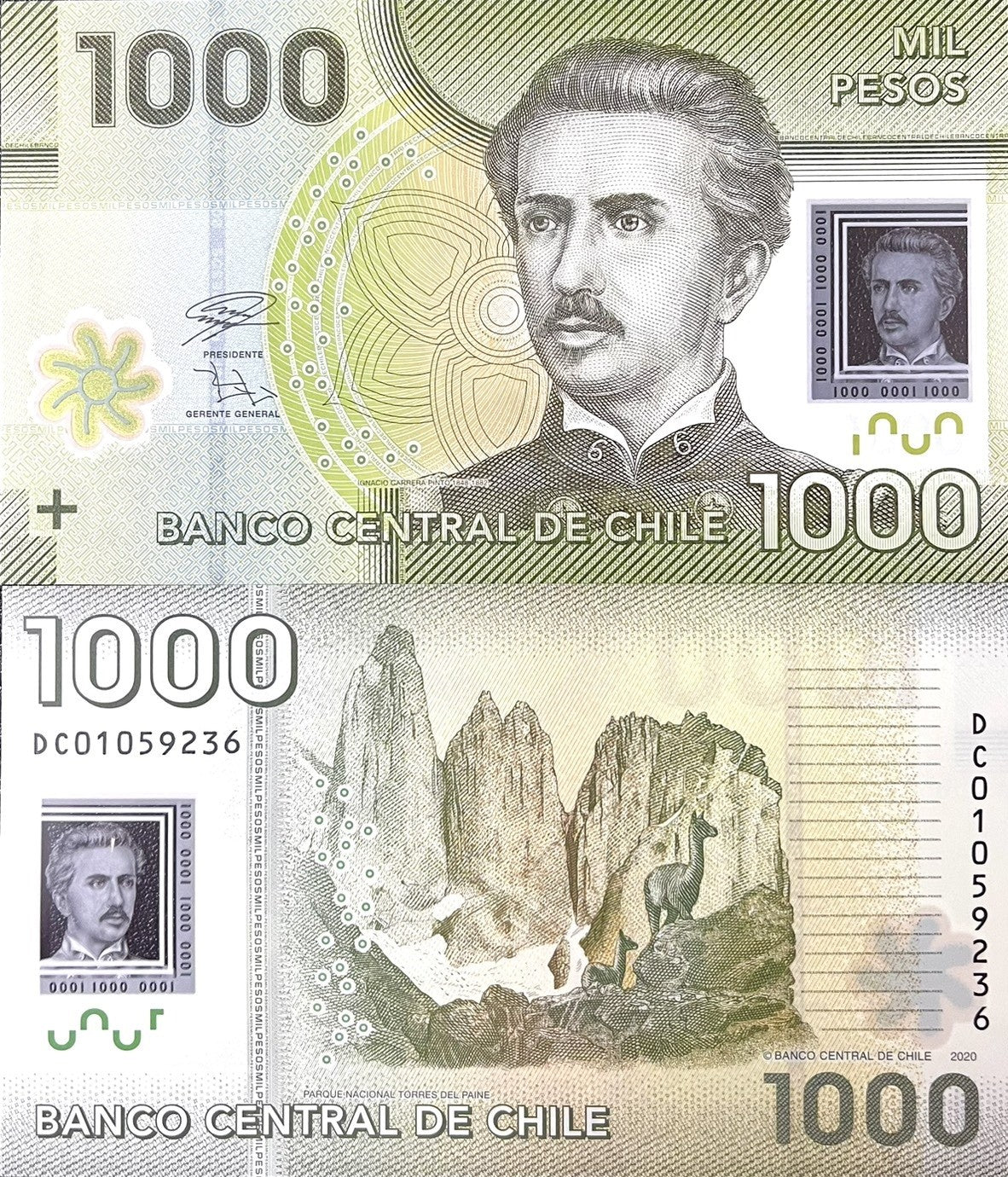Chile 1000 Pesos 2020 P 161 Polymer UNC