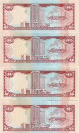Trinidad & Tobago Set 4 UNC 1 Dollar 2002 2006 2009 2017 P 41 46