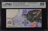 Poland 20 Zlotych 2020 P 194 Commemorative Superb Gem UNC PMG 69 EPQ