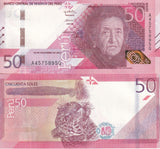Peru 50 Soles 2021 P 198 New Sign Jaguar UNC