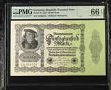 Germany 50000 Mark 1922 P 79 Gem UNC PMG 66 EPQ