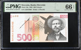 Slovenia 500 Tolajev 1992 P 16 a Gem UNC PMG 66 EPQ