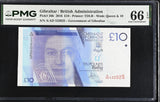 Gibraltar 10 Pounds 2016 P 36 b Gem UNC PMG 66 EPQ