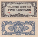 Philippines 5 CENTAVOS  P 103 MILITARY WWII AUnc
