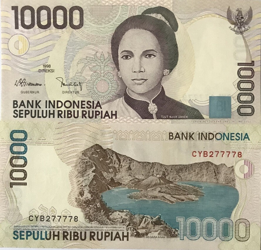 Indonesia 10000 Rupiah 1998/2004 P 137 g UNC