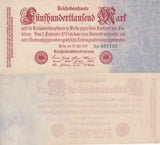 GERMANY 500000 MARK 1923 P 92 AUnc