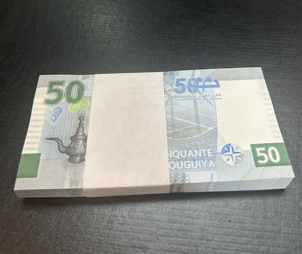 Mauritania 50 Ouguiya 2023 Commemorative P 28 UNC LOT 25 PCS 1/4 BUNDLE