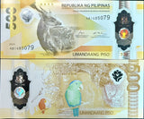 Philippines SET 3 UNC 50 100 500 Piso 2025/2024 Leopard Peacock Polymer P NEW