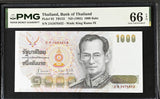 Thailand 1000 Baht ND 1992 P 92 Sign 72 Gem UNC PMG 66 EPQ