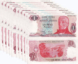 Argentina 1 Peso 1983 P 311 b UNC LOT 10 PCS