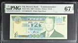 Fiji 2 Dollars 2000 P 102 a Commemorative Superb Gem UNC PMG 67 EPQ