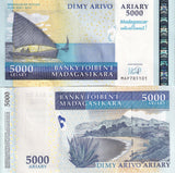 Madagascar 5000 Ariary ND 2008 P 94 Commemorative UNC