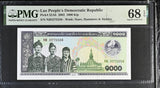 Laos 1000 Kip 2003 P 32Ab Superb Gem UNC PMG 68 EPQ TOP POP