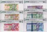 Turkmenistan Set 6, 1 5 10 20-100 Manat 2020 P 42-P 47 Gem UNC PMG 65 66 67 EPQ