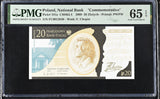 Poland 20 Zlotych 2009 Commemorative P 181 a Gem UNC PMG 65 EPQ