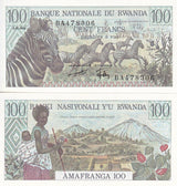 Rwanda 100 Francs 1978 P 12 UNC