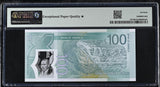 Jamaica 100 Dollars 2022 P 97 Comm. Superb Gem UNC PMG 70 EPQ Extra Star TOP POP