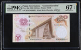 Papua New Guinea 20 Kina 2008 Commemorative P 36 a Superb Gem UNC PMG 67 EPQ